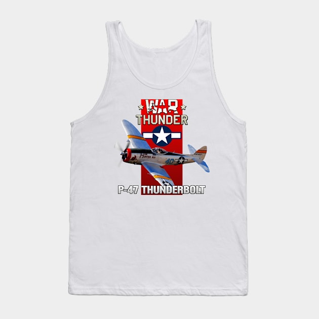 P-47D Thunderbolt Tank Top by MilMerchant